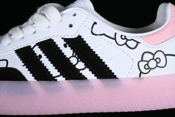 KITH CLARKS ORIGINALS 8TH STREET SAMBA WHITE_BLACK_PINK