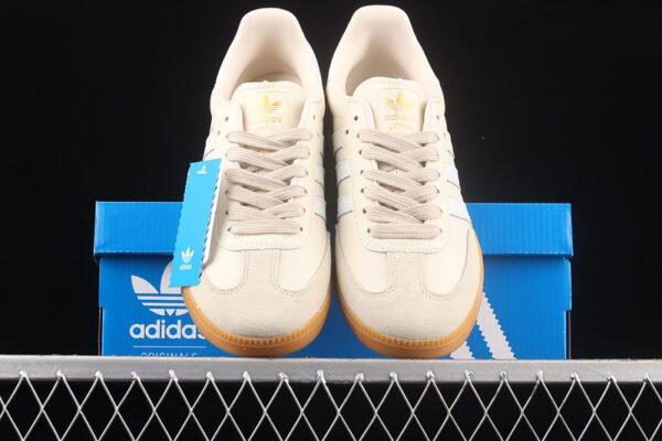 SAMBA VEGAN SHOES CLOUD WHITE_CLOUD WHITE_BROWN