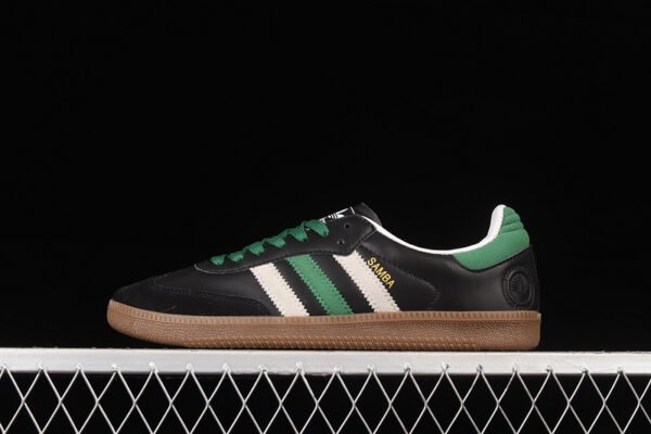 SAMBA VEGAN SHOES CORE BLACK_CLOUD WHITE_GREEN