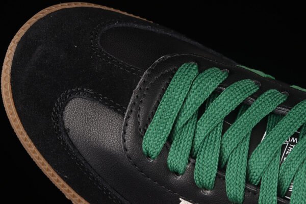 SAMBA VEGAN SHOES CORE BLACK_CLOUD WHITE_GREEN