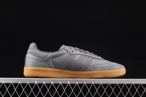 SAMBA VEGAN SHOES DARK GREY_BROWN_WHITE