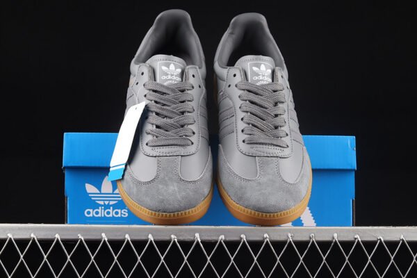 SAMBA VEGAN SHOES DARK GREY_BROWN_WHITE