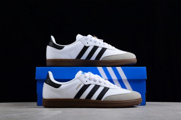 SAMBA VEGAN SHOES CLOUD WHITE_CORE BLACK_GUM