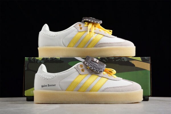 ADIDAS WALES BONNER SAMBA WHITE_YELLOW_GREY
