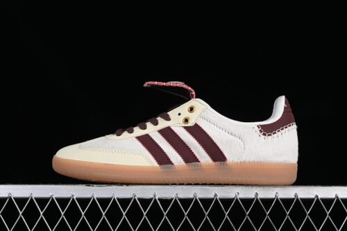 WALES BONNER X ADIDAS SAMBA PONY CREAM WHITE_MYSTERY BROWN_CREAM WHITE