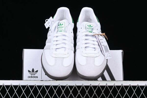 ADIDAS SAMBA KITH WHITE_GREY_GREEN_BLACK