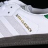 ADIDAS SAMBA KITH WHITE_GREY_GREEN_BLACK