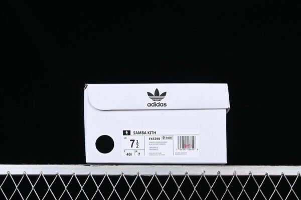 ADIDAS SAMBA KITH WHITE_GREY_GREEN_BLACK