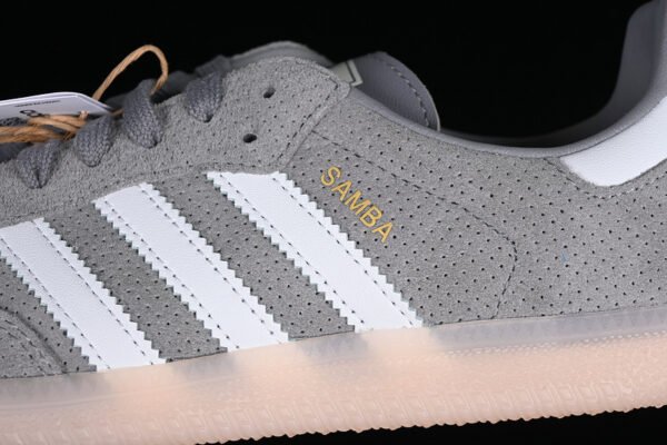 ADIDAS SAMBA OG GREY THREE_CORE WHITE_BLISS ORANGE