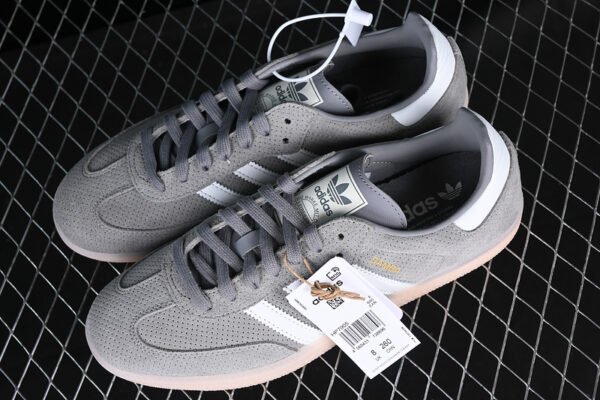 ADIDAS SAMBA OG GREY THREE_CORE WHITE_BLISS ORANGE