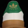 GUCCI X GAZELLE SHOES CLOUD WHITE_GREEN_RED