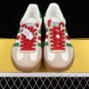 GUCCI X GAZELLE SHOES CLOUD WHITE_GREEN_RED