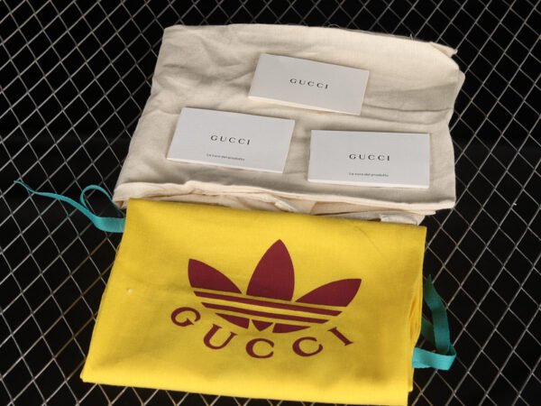GUCCI X GAZELLE SHOES CLOUD WHITE_GREEN_RED