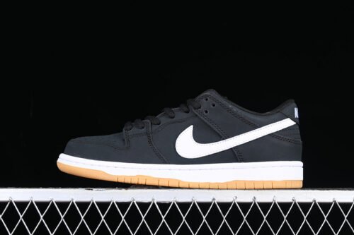 DUNK LOW SB BLACK_WHITE_BLACK_GUM LIGHT BROWN]