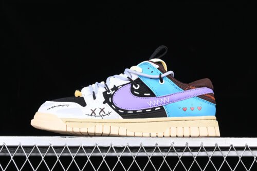 AIR DUNK LOW 3 0 REMASTERED WHITE_BLACK_BLUE_PURPLE