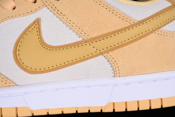 DUNK LOW LX CELESTIAL GOLD_WHEAT GOLD_SAIL_GOLD SUEDE_MIDNIGHT NAVY_WHITE
