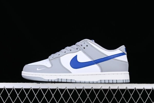 DUNK LOW GS WOLF GREY_GAME ROYAL_WHITE