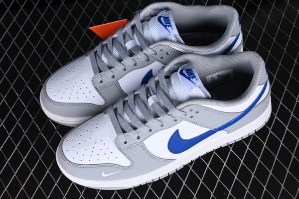 DUNK LOW GS WOLF GREY_GAME ROYAL_WHITE