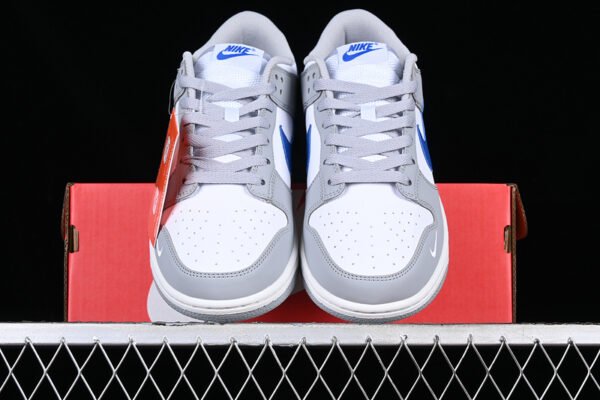 DUNK LOW GS WOLF GREY_GAME ROYAL_WHITE