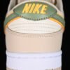 DUNK LOW PALE IVORY_OIL GREEN_WHITE_LASER ORANGE_SANDDRIFT