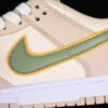 DUNK LOW PALE IVORY_OIL GREEN_WHITE_LASER ORANGE_SANDDRIFT