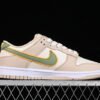 DUNK LOW PALE IVORY_OIL GREEN_WHITE_LASER ORANGE_SANDDRIFT
