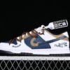 DUNK LOW SB LOW TOP CASUAL SNEAKERS WHITE_BROWN_BLUE