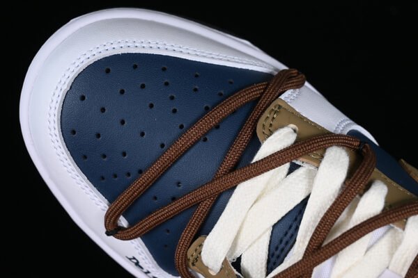 DUNK LOW SB LOW TOP CASUAL SNEAKERS WHITE_BROWN_BLUE