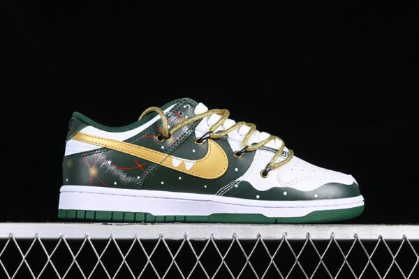 DUNK LOW SB GREEN_YELLOW_WHITE