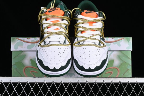 DUNK LOW SB GREEN_YELLOW_WHITE
