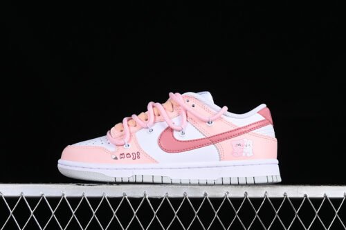 DUNK LOW SB LOW TOP CASUAL SNEAKERS WHITE_PINK
