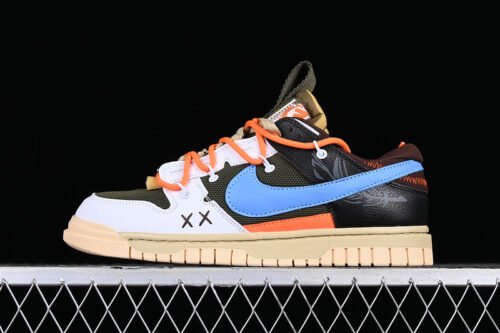 AIR DUNK LOW 3 0 REMASTERED WHITE_BLACK_BLUE_ORANGE
