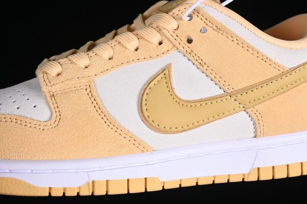 DUNK LOW LX CELESTIAL GOLD_WHEAT GOLD_SAIL_GOLD SUEDE_MIDNIGHT NAVY_WHITE