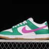 DUNK LOW JOKER WHITE_WHITE_STADIUM GREEN_FUCHSIA DREAM