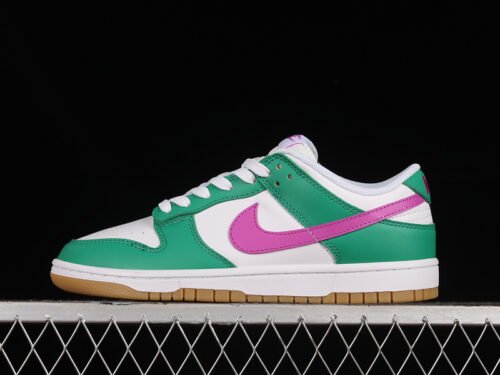 DUNK LOW JOKER WHITE_WHITE_STADIUM GREEN_FUCHSIA DREAM
