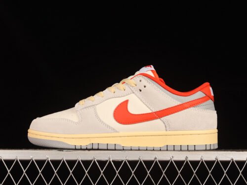 DUNK LOW ATHLETIC DEPARTMENT SAIL_PHOTON DUST_LIGHT SMOKE GREY_PICANTE RED
