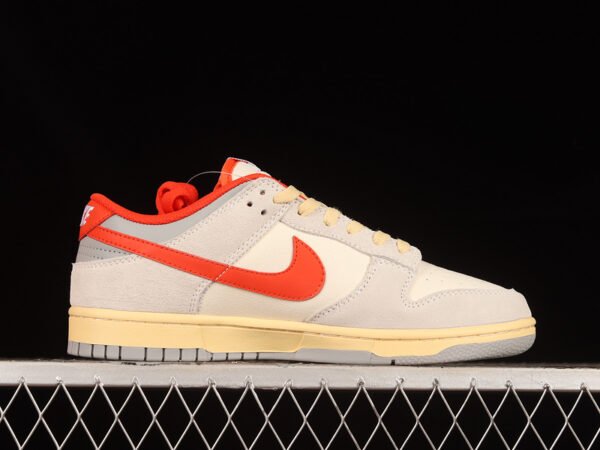 DUNK LOW ATHLETIC DEPARTMENT SAIL_PHOTON DUST_LIGHT SMOKE GREY_PICANTE RED