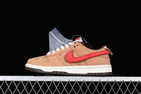 CLOT X DUNK LOW SP CORK NATURAL_FLAX_COCONUT MILK_BAROQUE BROWN