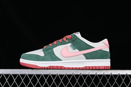 DUNK LOW ALL PETALS UNITED LIGHT BONE_SAIL_FIR GREEN_SAKURA PINK