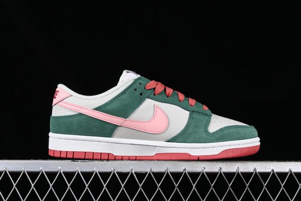 DUNK LOW ALL PETALS UNITED LIGHT BONE_SAIL_FIR GREEN_SAKURA PINK