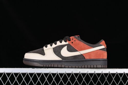 DUNK LOW RED PANDA VELVET BROWN_SANDDRIFT_RUGGED ORANGE