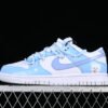 DUNK LOW LOW TOP CASUAL SNEAKERS WHITE_BLUE
