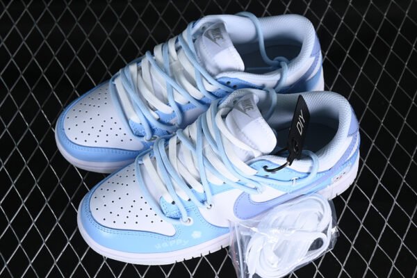 DUNK LOW LOW TOP CASUAL SNEAKERS WHITE_BLUE