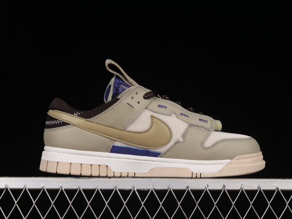AIR DUNK LOW 3_0 REMASTERED GREY_BLUE_GREEN_GUM LIGHT BROWN_WHITE
