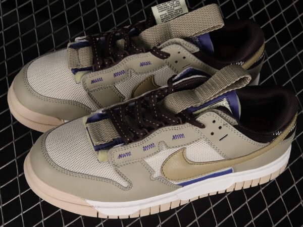 AIR DUNK LOW 3_0 REMASTERED GREY_BLUE_GREEN_GUM LIGHT BROWN_WHITE