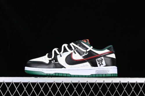 DUNK LOW SB WHITE_BLACK_GREEN_RED