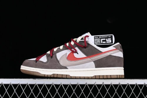 DUNK LOW SB 85 WHITE_RED_GREY_BROWN