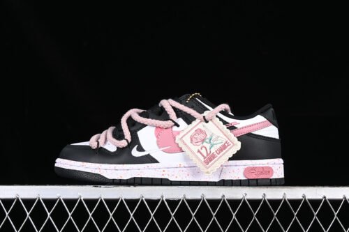 DUNK LOW MULTI COLOR SWOOSH WHITE_BLACK_PINK