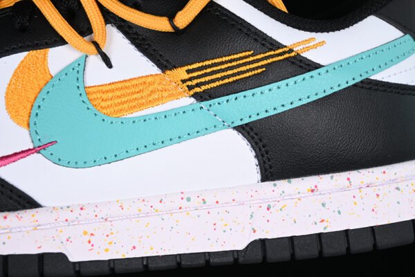 DUNK LOW MULTI COLOR WHITE_BLACK_GREEN_ORANGE