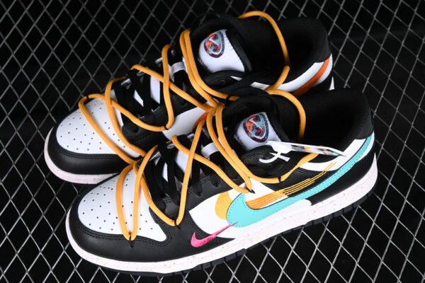 DUNK LOW MULTI COLOR WHITE_BLACK_GREEN_ORANGE